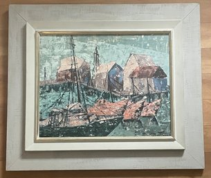Original Painting, Signed By Artist, Dorothy Brodhead, Sail Boats, 26 X 29'