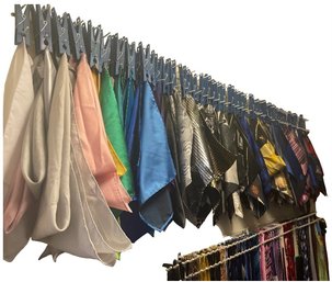 Collection Of Men's Suit Pocket Silk Handkerchiefs - 9x9