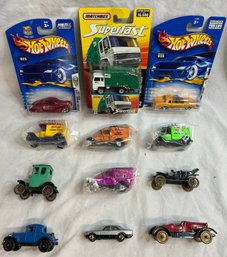 Collectible 12 Pcs Hot Wheels, Matchbox Superfast Limited Edition And More - 13'