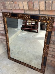 Large Decorative Black/Brown/Gold Mirror