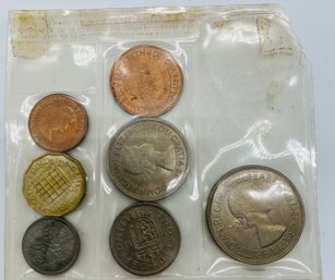 Foreign Coins. Seven Coins Total.