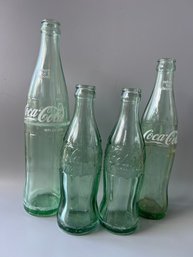 Vintage Coke Bottles - 4 Different Sizes