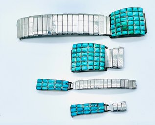 Turquoise Gemstones Attached To Broken Watchbands