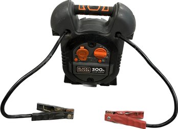 Black & Decker 300A Jump Starter- 7Lx4Wx11H, Low Battery But Appears To Be In Working Condition