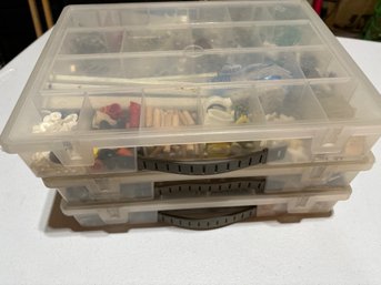 Assorted Screws, Anchors, Nails, Miscellaneous And 3 Cases