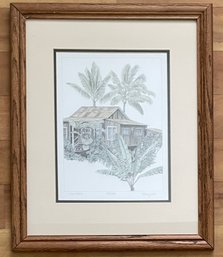 Maui House, Numbered 473/500, Signed By Artist Thom Jacobs 22 X 18'