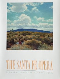 The Santa Fe Opera Poster, 1989, 30 X 23' Unframed