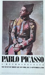 Pablo Picasso Retrospective, 1980, Museum Of Modern Art, New York, Poster, 36 X 22 Unframed