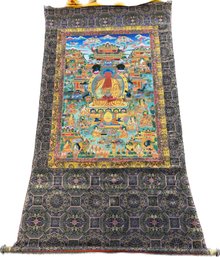 Amitabha Hand Painted Thangka - 50Wx76L