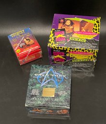 Superstars Music Cards Factory Sealed. Country Classics Cards Factory Sealed. 1994 Star Trek Trading Cards.