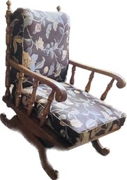 Rocking Chair With Cushion - 28 Inches Wide By 36 Inches Deep By 36 Inches High