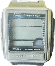 Casio Digital Watch. Untested. Silvertone. Module Number 3054.