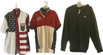 Mens Shirts And Adidas Hoodie. See Photos For Sizes.