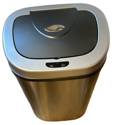 Ninestars Kitchen Motion Sensor Trash Can Touchless Stainless Steel Garbage Bin - 18x13x29
