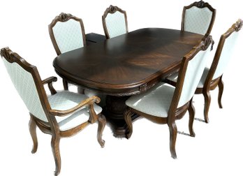 Classic Table 77x47x30, Chairs 25x22x44, 2 Leaves Extend Table 40in , Light Scratches On Table