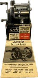 Langley Streamlite Vintage Casting Reel (Model 310 KB)-Great Condition