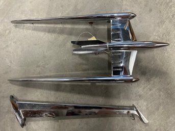 Chrome Hood Ornaments, Largest Is 8x17