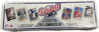 Baseball 1991 Edition 3D Team Holograms And Baseball Cards Complete Set In Plastic
