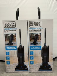 (2) Black And Decker Upright Series Vacuums