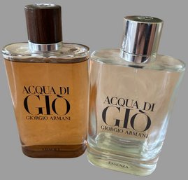 Aqua Di Gio Essenza & Absolu, 6.084 Oz Each (Mostly Full)