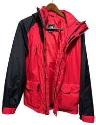 Red Northface Coat, Men's Medium