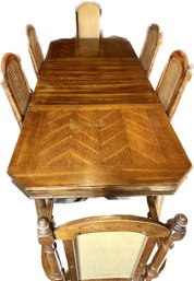 Wood Table With 6 Chairs