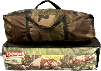 Coleman Screened 4 Person Evanston Tent, Camo Tent With Tarp