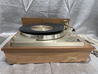 Empire 698 Turntable With Glass And Wood Pieces (Working)