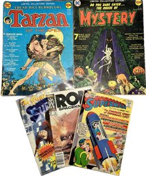 5 Comic Books: DC Comics Tarzan, DC Comics Superman, Marvel ROM Spaceknight, And More Comic Books