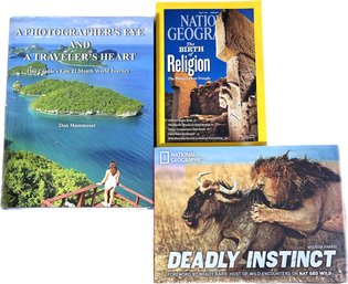 National Geographic Deadly Instinct, The Birth Of Religion, A Photographers Eye And A Travelers Heart