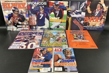 Bronco Themed Magazine/Book Lot