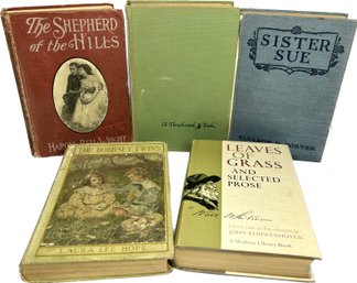 Vintage Books-the Secret Garden, Sister Sue, The Shepherd Of The Hills, The Bobbsey Twins, And More