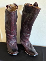 Tall Leather Boots Approx Mens Size 11