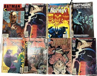 DC Batman Comics- Well Used, Some With Tape On Spines, 8 Total