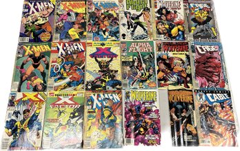 Marvel Comics-x-men, Wolverine & More! Well Used, Some With Tape On Spines 18 Comics