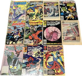 Marvel Spider-manComics-Well Used, Some With Tape On Spines 11 Comics