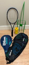 Wilson Tennis Racket, Case With Ball Carrier & Ball Saver - 10.25x27