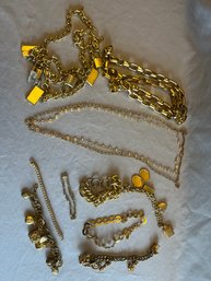 Womens Goldtone Costume Necklaces & Bracelets