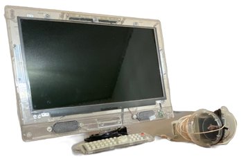Clear Television With Remote And KOSS Headset