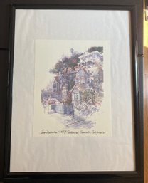 Framed, Signed Painting, Sausalito, CA 25x19'