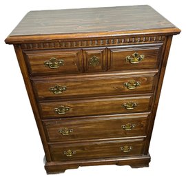 Oak Jacobean Style Wooden Cabinet - 30x45x17