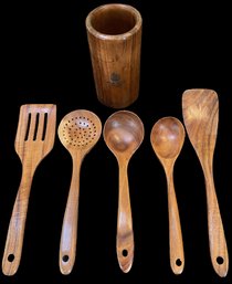 Wilderness Cooking Wooden Utensils Set (5Piece)