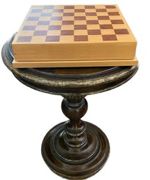 Circular Small Table (21x21x26')  And Chess Set (13x13x3')