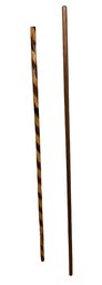 Pair Of Walking Staffs With Century Carrying Case, 64' & 60'