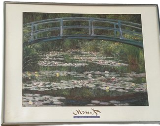 Framed Reproduction Print Of 'The Japanese Footbridge' By Monet - 20x16