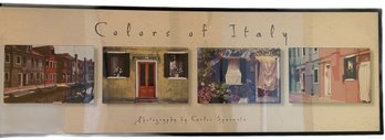 Colors Of Italy Picture With Photo Frame Sign Photograph By Carlos Spavanta - 36x15