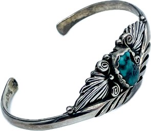 Sterling Bracelet And Turquoise. 17.48g