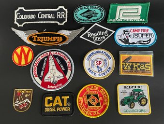 Vintage Patches: Colorado Central Road, The Black Diamond Lehigh, Valley Railroad, Penn Central, And More