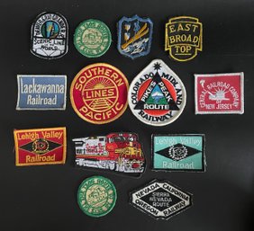 Vintage Patches: Central Railroad Ave., New Jersey, Nevada, California, Oregon, Railway, Santa Fe, And More