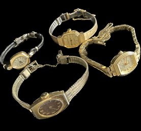 Vintage Ladies Watches - Untested, Goldtone, Caravel, Wisam, Seiko, Waltham